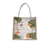 Striped Canvas Tote Bag High Women Girls Beach Handbag