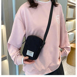 Small Canvas Shoulder Bag Mini Crossbody Bag for Women
