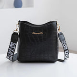 Crocodile PU Leather Women Messenger Bag - Handbag