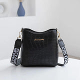 Crocodile PU Leather Women Messenger Bag - Handbag