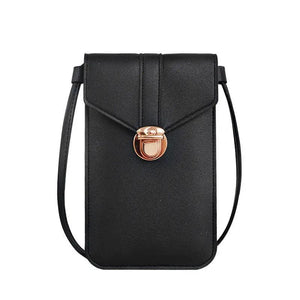 Women's Touch Screen Cell Phone Purse PU Leather Shoulder Handbag