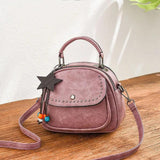 Shoulder Bag Female PU College Wind Tote Motorcycle Bag Nafei