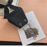 Satin Diamond Clutch Evening Bag Wedding Party Pouch Totes