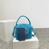 Women's Corduroy Shoulder Bag Casual Purse