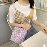 Drawstring Crossbody Bag Women Messenger Bag Ladies Handbag