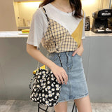 Drawstring Crossbody Bag Women Messenger Bag Ladies Handbag