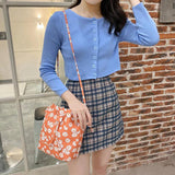 Drawstring Crossbody Bag Women Messenger Bag Ladies Handbag