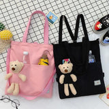 Harajuku Crossbody Canvas Bag Student Style Handbag