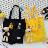 Harajuku Crossbody Canvas Bag Student Style Handbag