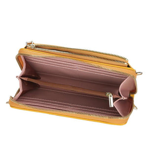 Soft Pu Leather Wallets Phone Purse Crossbody Bag Handbags for Female