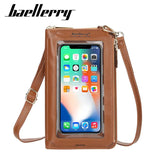 Soft Pu Leather Wallets Phone Purse Crossbody Bag Handbags for Female