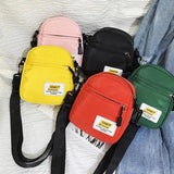 Small Nylon Crossbody Shoulder Bag with Adjustable Strap