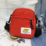 Small Nylon Crossbody Shoulder Bag with Adjustable Strap