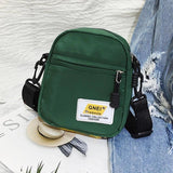 Small Nylon Crossbody Shoulder Bag with Adjustable Strap