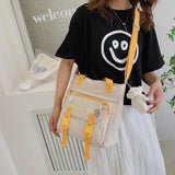 Youth Female Canvas Handbags Shoulder Bags Nylon Messenger Bag