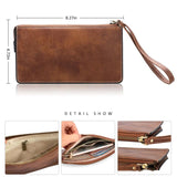 Women's Leather Handbag Wallet - Large Capacity Mobile Phone Bag
