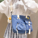 Japanese Harajuku Girls Crossbody Bag Large Capacity Handbag Shoulder Tote