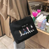 Harajuku Crossbody Bag for Women Large Capacity Handbag Shoulder Messenger Bag