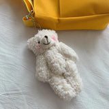 Casual Canvas Tote Bag Zipper Messenger Girls Handbag