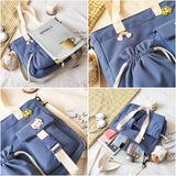Japanese Harajuku Girls Crossbody Bag Student Bookbag Large Capacity Handbag