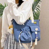 Japanese Harajuku Girls Crossbody Bag Student Bookbag Large Capacity Handbag