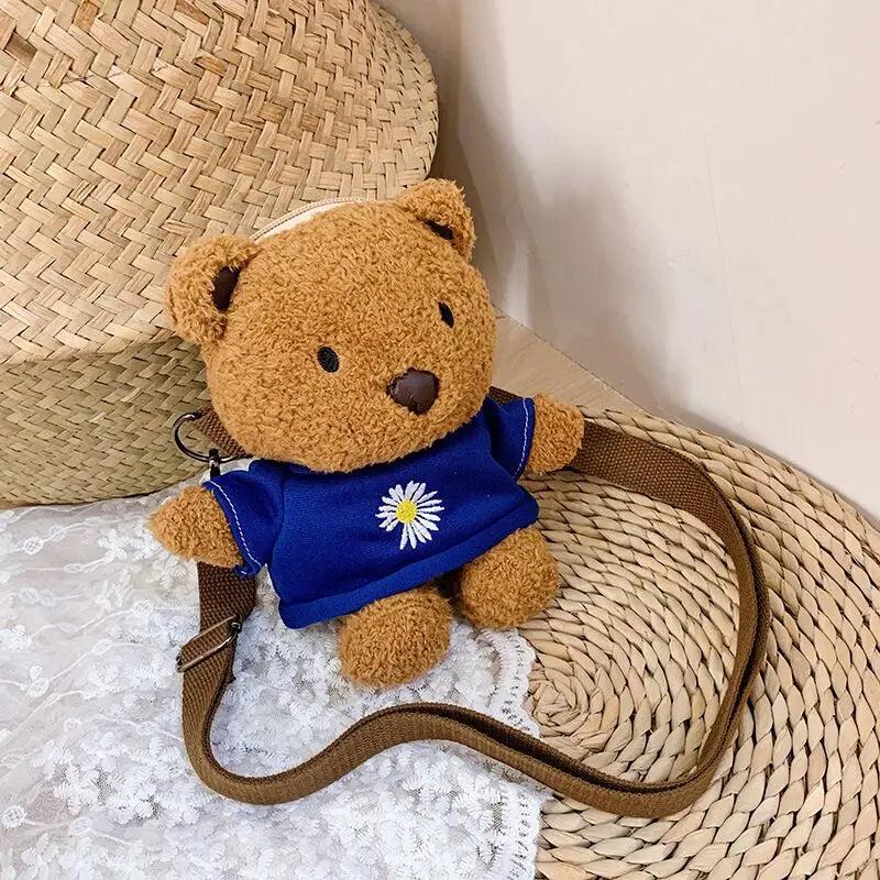 Bear Plush Backpack Children Style Soft Toy Baby Girl Bag