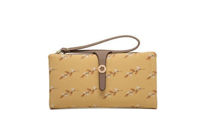 Women's Long Wallet with Zipper Wrist Strap
