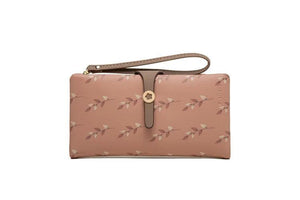 Women's Long Wallet with Zipper Wrist Strap
