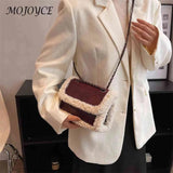 Retro Faux Suede Messenger Handbag Street Satchel for Lady Girl