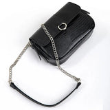 Women Leather Chain Crossbody Pack Shoulder Bag