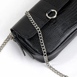 Women Leather Chain Crossbody Pack Shoulder Bag
