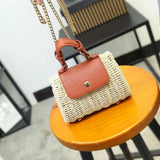 Bohemia Woven Rattan Shoulder Bag for Women