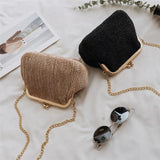 Boho Crossbody Bag Women Evening Clutch Rattan Beach Messenger Handbag
