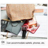 Boho Crossbody Bag Women Evening Clutch Rattan Beach Messenger Handbag