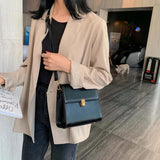 Vintage Leather Crossbody Bag for Women Shoulder Messenger Handbag