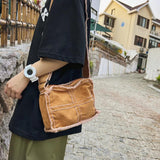 Canvas Cross Stitching Hobo Bag Women Crossbody Shoulder Bag