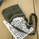 Canvas Cross Stitching Hobo Bag Women Crossbody Shoulder Bag