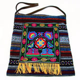Vintage Hmong Tribal Ethnic Thai Boho Crossbody Bag Embroidery Tapestry