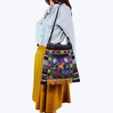 Vintage Hmong Tribal Ethnic Thai Boho Crossbody Bag Embroidery Tapestry