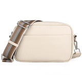 Classic Leather Shoulder Bag Wide Strap Crossbody Messenger Handbags