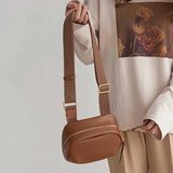 Tassel Small Messenger Bag For Women Soft Solid Crossbody Shoulder Bag