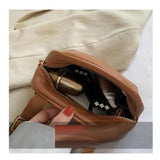 Tassel Small Messenger Bag For Women Soft Solid Crossbody Shoulder Bag