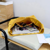 Canvas Shoulder Messenger Bag Large Capacity School Book Storage Handbag Tote