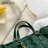 Large Capacity Women Shoulder Handbag Soft Portable Tote for Weekend Travel