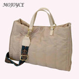 Large Capacity Women Shoulder Handbag Soft Portable Tote for Weekend Travel