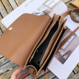 Vintage Women Crossbody Bag Solid PU Leather Female Messenger Bags Handbag