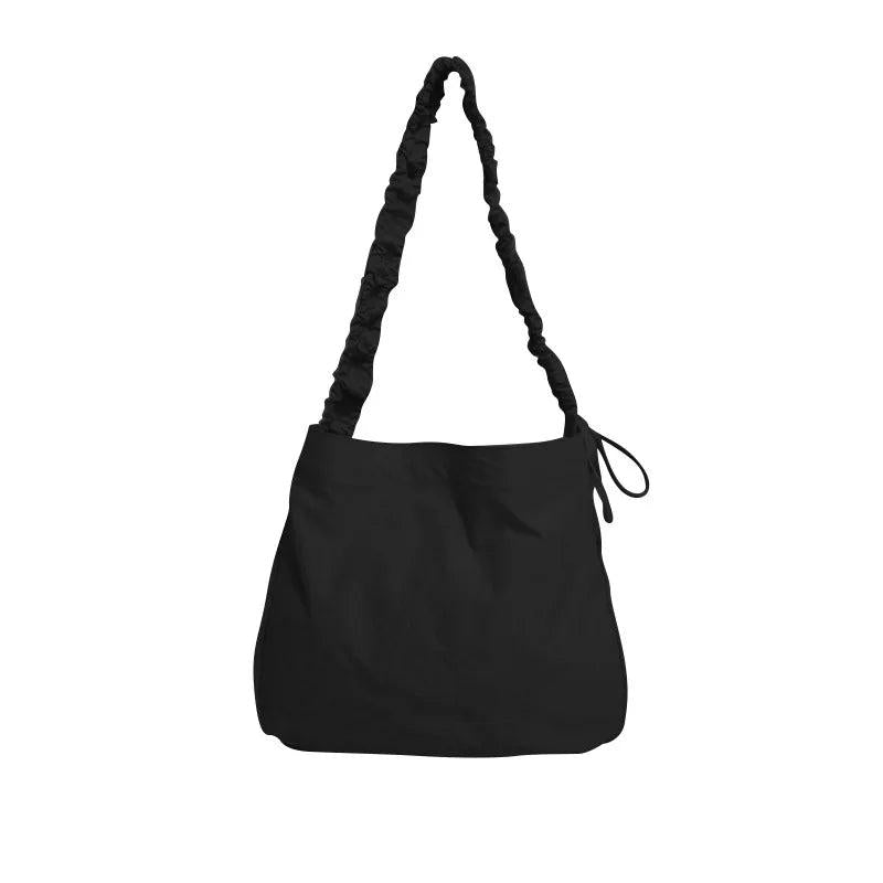 Female Canvas Drawstring Shoulder Bag for School