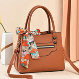 Silk Scarf Large-capacity Handbag All-match Shoulder Bag Women
