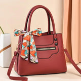 Silk Scarf Large-capacity Handbag All-match Shoulder Bag Women