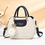 Spring Contrast Handbag Women's Shoulder Rhombus Underarm Bag